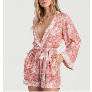 Billabong Floral Pink Romper
